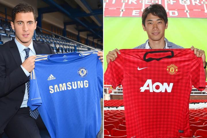 13年后蓝军遭指控!曼联拒付100万回扣签阿扎尔,1200万买香川真司